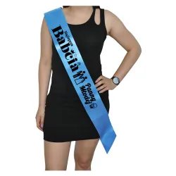 Szarfa NIEBIESKA Ślub Najlepsza Babcia Panny Młodej